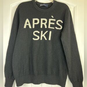 Gap Après Ski Lambswool Black Pullover Sweater Women’s Size Large